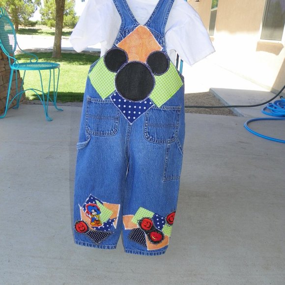 Overalls Mickey Mouse Halloween Custom Made 3T - Picture 9 of 10